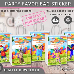 Label sticker digitale feestbedankje | Sticker feestbedankje | Bedankkaart | DIGITAAL BESTAND