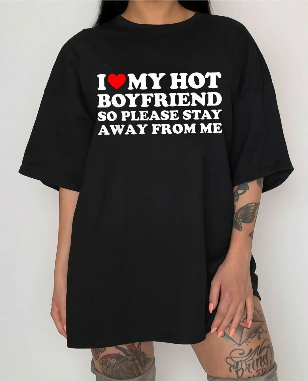 I Love My Boyfriend Unisex T Shirt I Love My Hot Boyfriend So Etsy Uk 5016