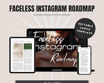 Faceless Instagram Roadmap: Growth Guide with MRR & PLR (Digital Download)