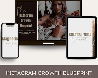 Instagram Growth Blueprint Course: MRR, PLR, DFY Canva Templates (Digital Download)