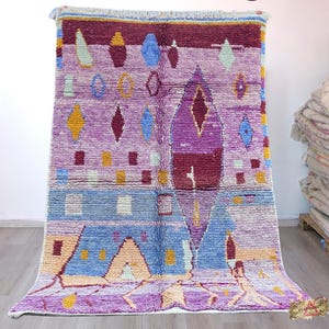 Boujaad moroccan rug, Authentic Moroccan Rug, Large Rug, Bohemian Rug, Custom Artistic rug, Moroccan shag rug, Berber teppich, Tapis berbere