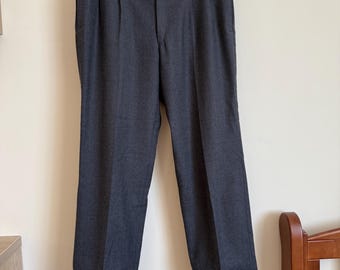Vintage 80s/90s Christian Dior Monsieur Wool Pants Brown Coour