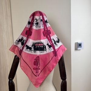 Rare 1951 Hermes Paris qui Roule by Hugo Grygkar Silk Scarf
