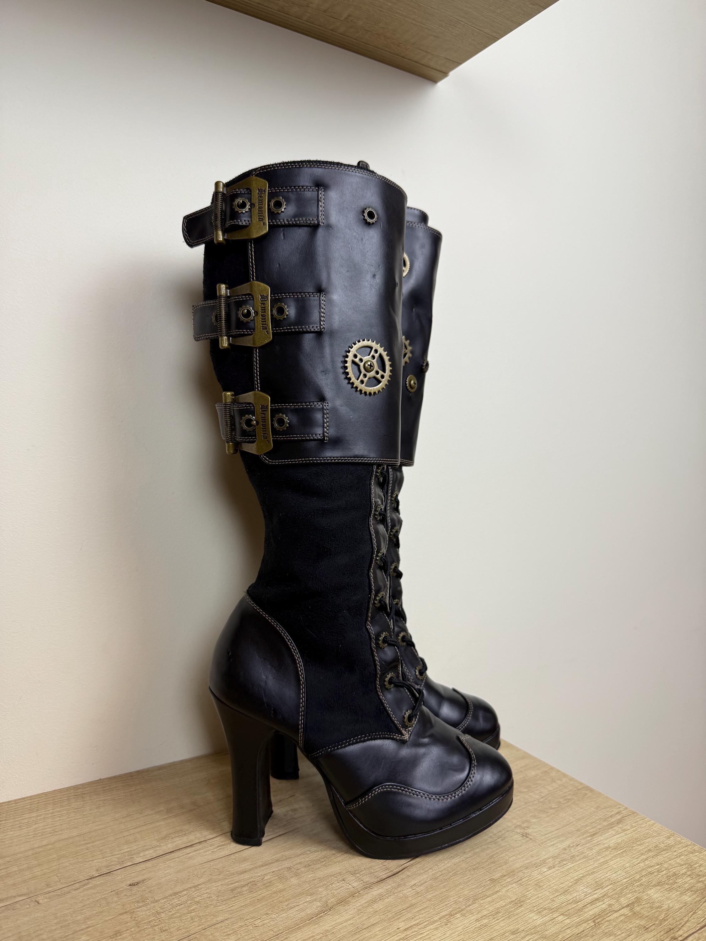 Crypto 302 Demonia Steampunk Boots Demonia Boots Canada