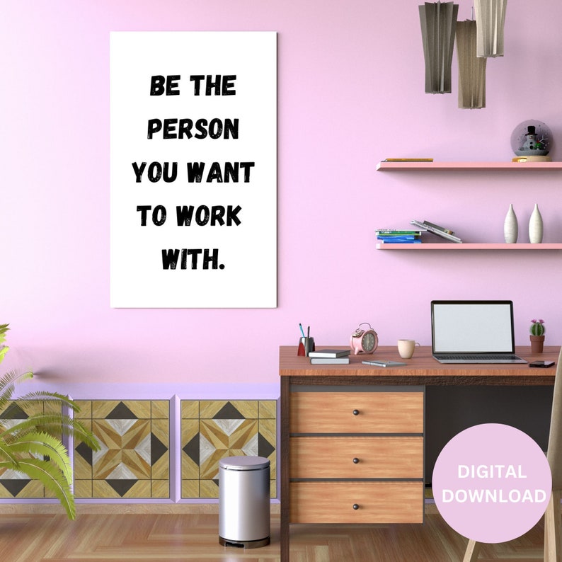 Inspirational Quote for Your Home Office Quote Wall Art Etsy
