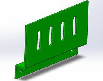 Bracket Design for College Apartment Window Solar Charger, STL File