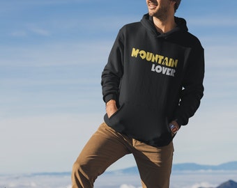 Mountain Lover Black Hooded Sweatshirt