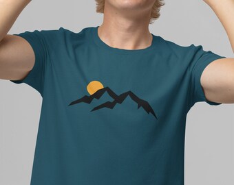Mountain Sunrise T-Shirt, Hiking, Mountains, Adventure Gift, Travel