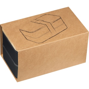 Brotdose Lunchbox mit Gravur schwarz modern Bambusdeckel Geschenkidee Geburtstag Männer Bild 9