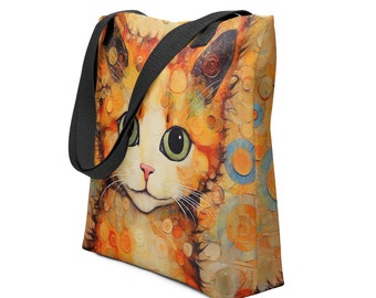 Bolso tote Magical Kitten - Lleva todo lo que importa con el arte inspirado en Gustav Klimt
