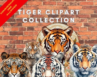 Imágenes prediseñadas de tigres feroces: más de 60 imágenes PNG y SVG (uso comercial)