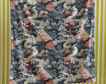 Manta inspirada en el arte japonés: decoración del hogar acogedora y lujosa para entusiastas de Japón 50" x 60"