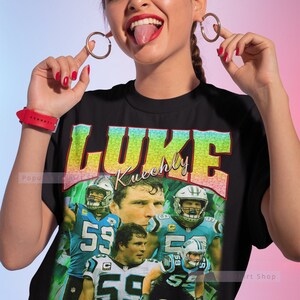 Luke Kuechly Vintage Unisex Shirt Vintage Luke Kuechly Tshirt Gift for Him and Her Luke Kuechly Sweatshirt Express Shipping Available Etsy