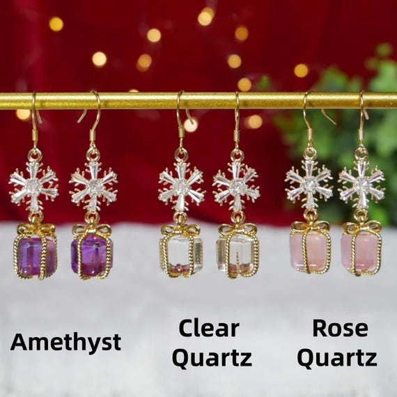 Orecchini A Clip Fiocco Di Neve Con Zirconi – Non Perforati – Donne E Ragazze – Regalo Natale Inverno
