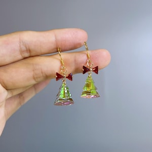 Christmas Earrings Gift Holiday Earrings Christmas Tree Earrings Jingle Bell Earrings Cherry Earrings Snowflake Earrings Dangle Earrings Christmas Tree