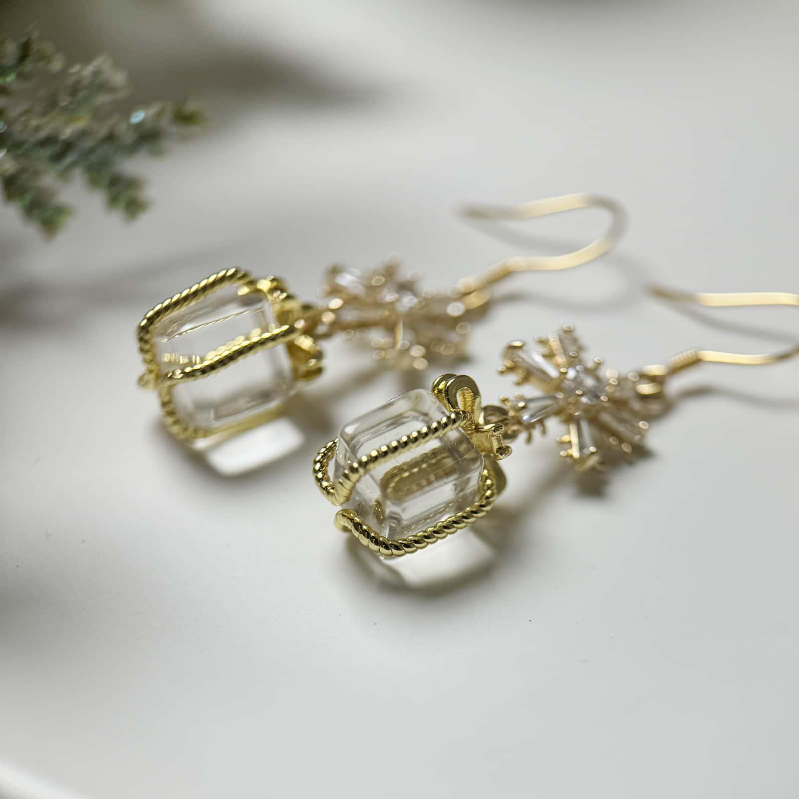 Boucles D'oreilles Pendantes En Argent 925 Avec Nœud Et Cristal - Style élégant Pour Mariage, Noël, Cadeau Femme - Avec Coffret Cadeau