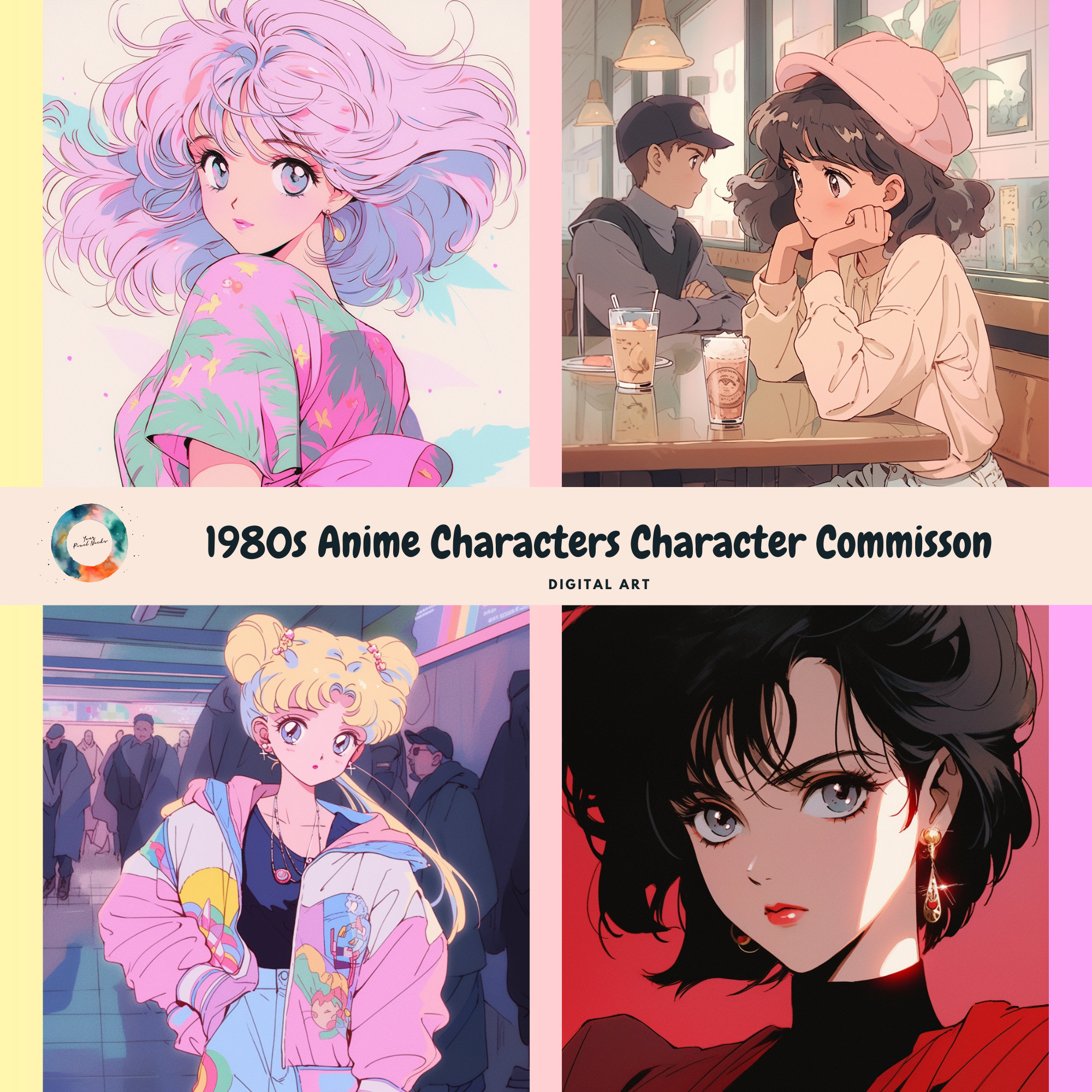 80sanime  Character design references for Aim for the Top
