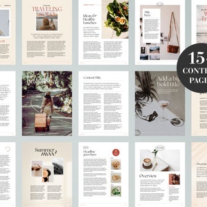 Canva Travel + City Guide Template  | Canva Ebook Template | Canva Freebie or Lead Magnet Canva Template  |  Food, Travel & Lifestyle