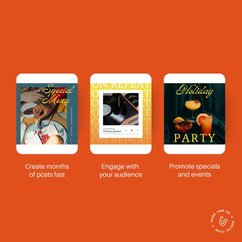 Canva Social Media Templates Canva Instagram Posts Etsy