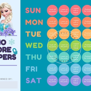 Frozen Potty Training Chart & Certificate