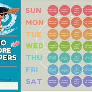 Moana Potty Training Chart & Certificate