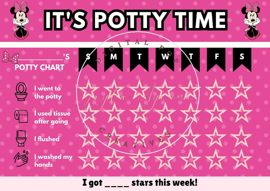Minnie Mouse Potty Training Chart - Il 1080xN.4894859875 Asi3 