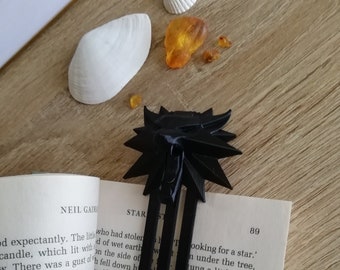 El marcador de Witcher, signo de libro de Witcher, letrero de libro, lectores, fanático de Witcher, impreso en 3D, idea de regalo de marcador largo, diseño único