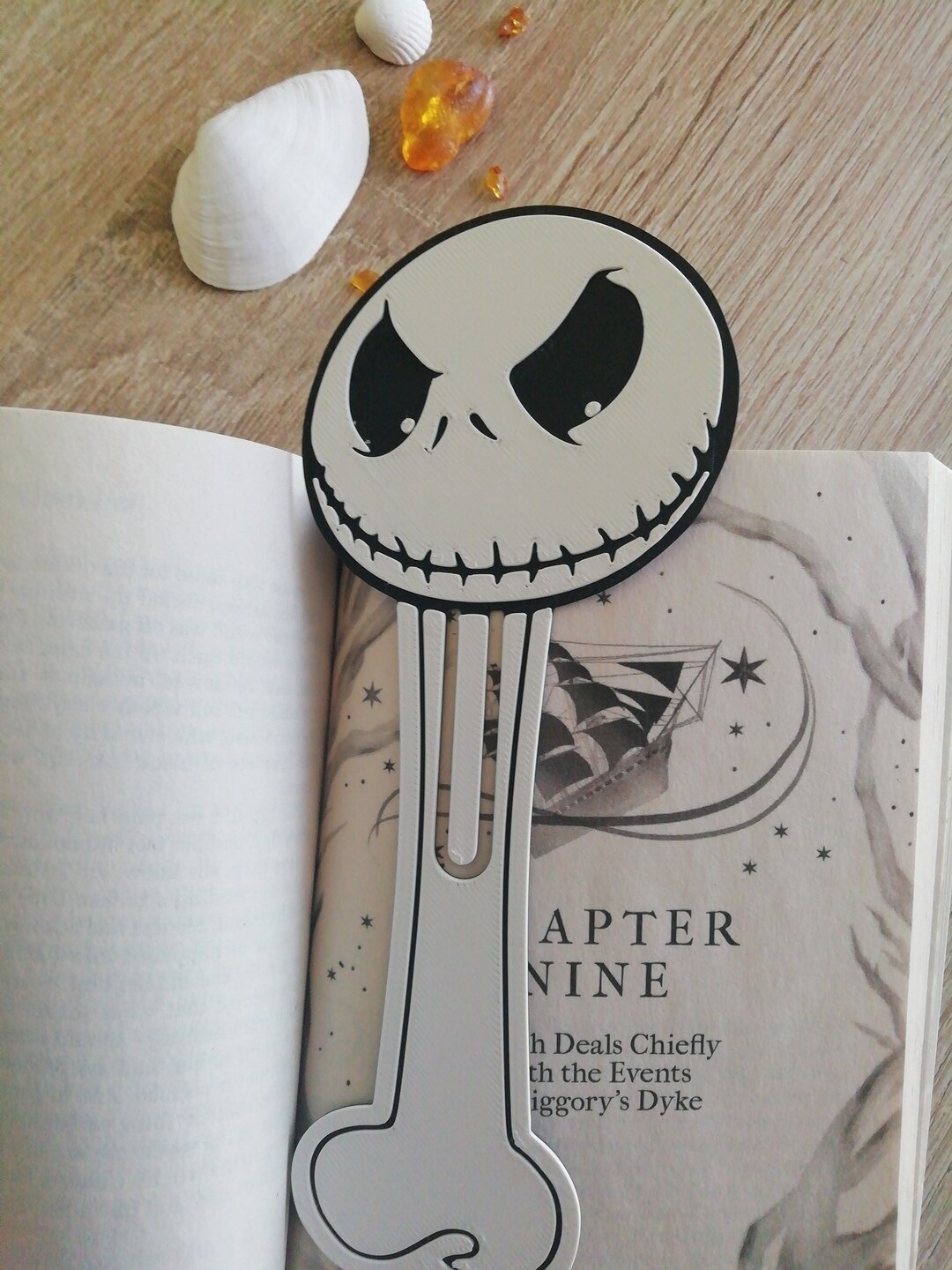 Nightmare Before Christmas Inspired Jack Skellington Bookmark Perfect ...