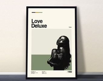 Love Deluxe Poster, Love Deluxe Album Poster, Minimalist Poster, Vintage Poster, Custom Poster, Wall Art Print, Home Decor, Dad Gifts