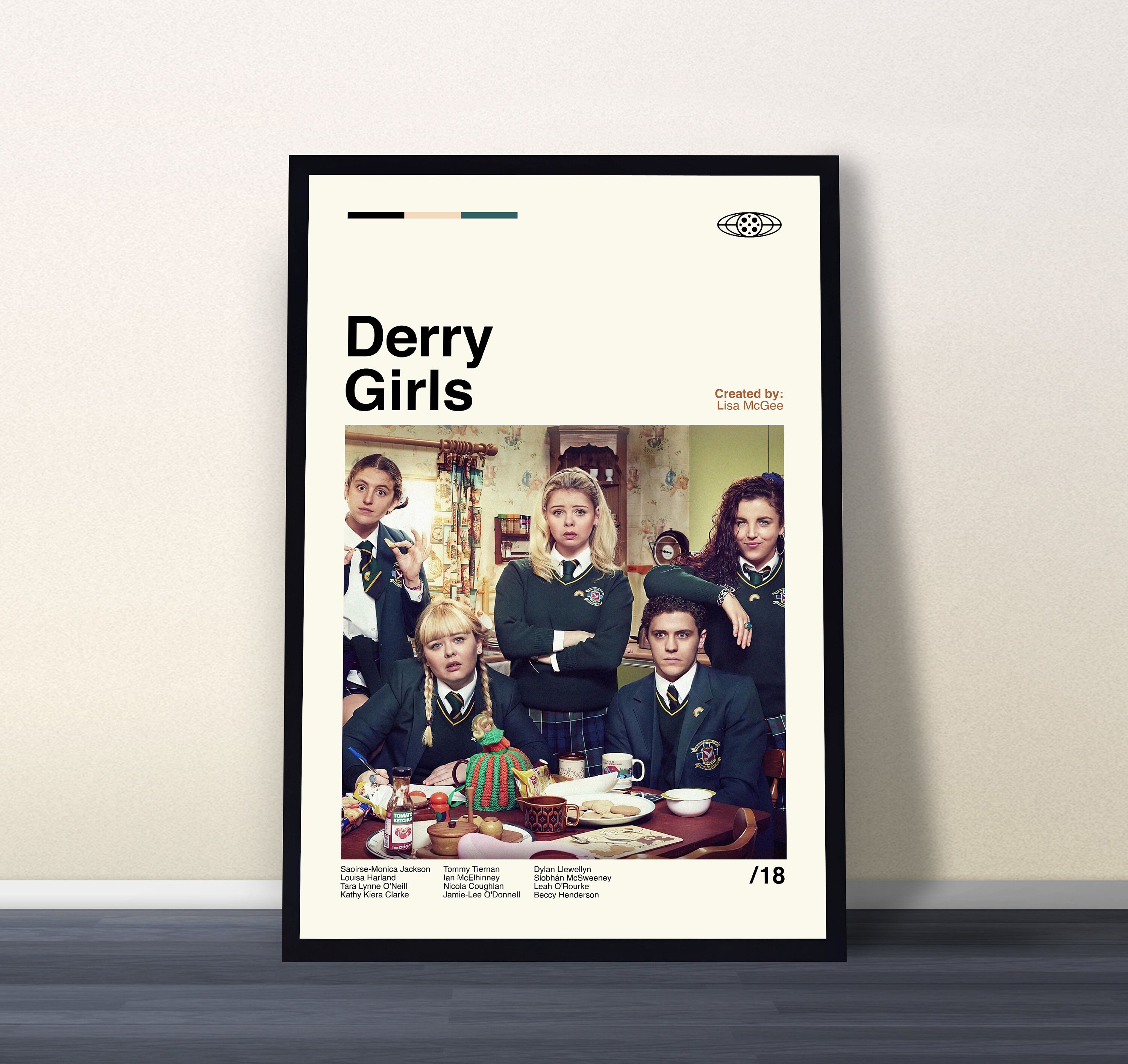 Poster Derry Girls Sur Toile 40x60 Cm – Décoration Murale Sans Cadre – Pour Salon, Chambre, Bureau