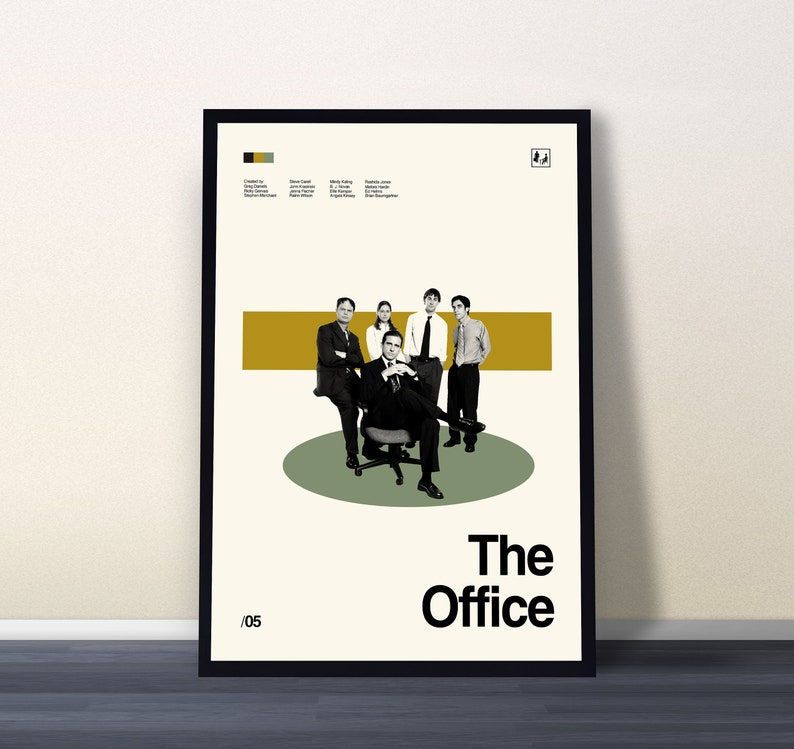 The Office Poster, the Office TV Series Poster, Midcentury Art, Vintage ...