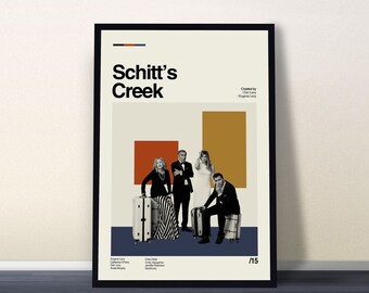 Schitt's Creek Vintage, Schitt's Creek Movie, Movie Poster, Minimalist Movie Poster, Vintage Poster, Retro Print, Classic Movie, Mom gift