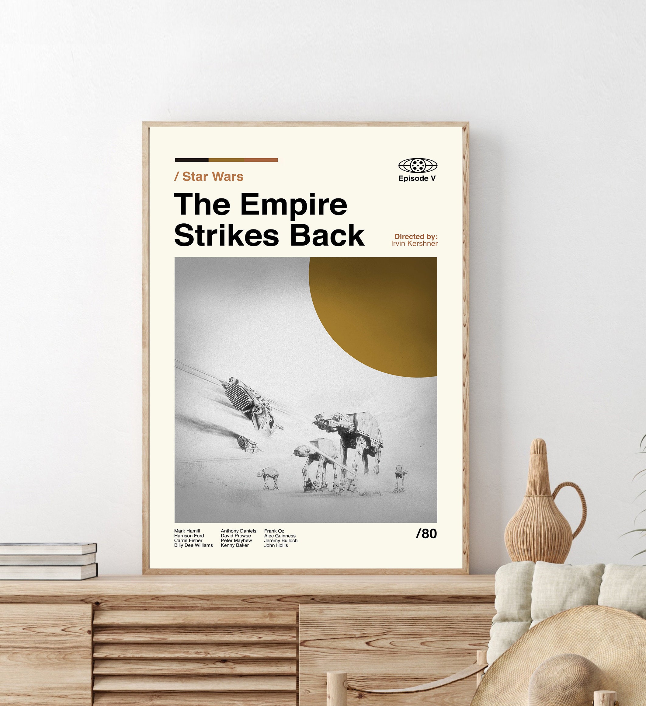 The Empire Strikes Back Poster the Empire Strikes Back Print - Etsy
