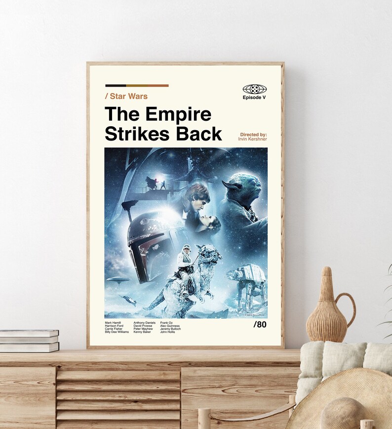 The Empire Strikes Back Poster, the Empire Strikes Back Print, Vintage ...