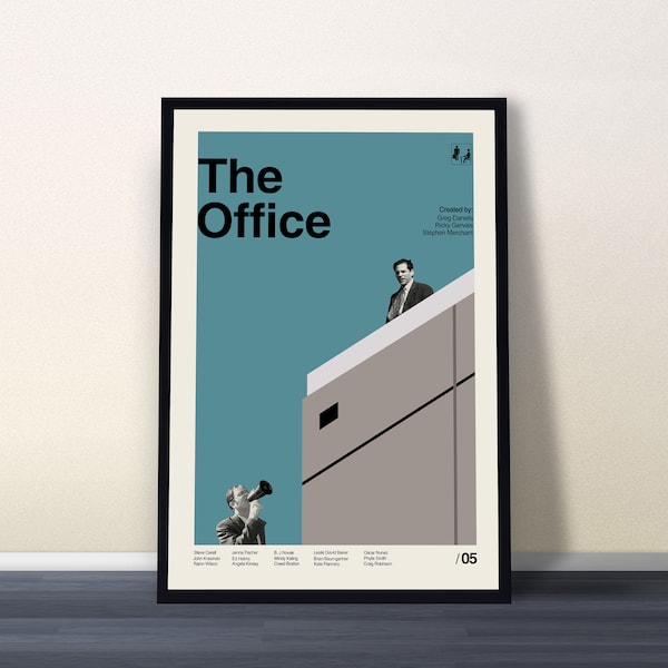 The Office Poster, The Office Tv Series Poster, Minimalist Art, Midcentury Art, Vintage Poster, Modern Art, High Quality, Gift For Him