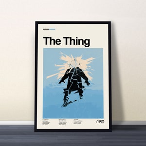 The Thing Poster, The Thing Movie Poster, Minimalist Movie Poster, Custom Poster, Wall Art Print, Home Decor, Gifts For Him, Dad Gifts
