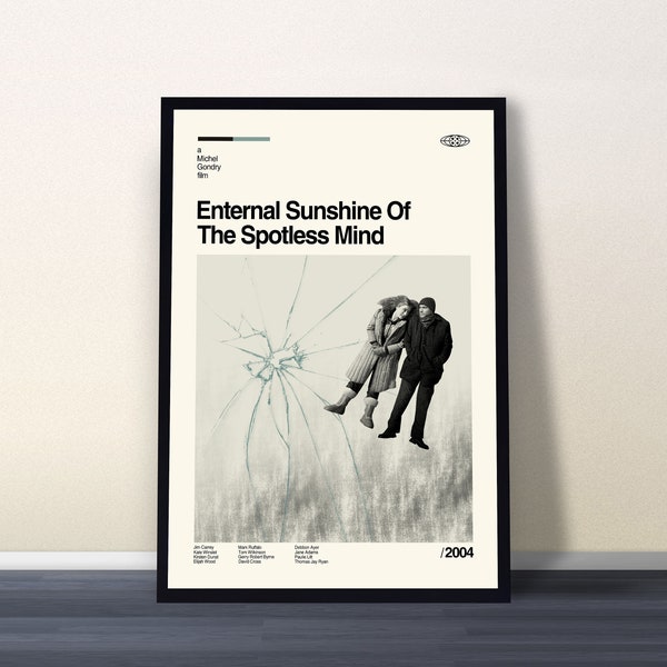 Enternal Sunshine Of The Spotless Mind Poster, Movie Poster, Midcentury Art, Minimalist Art, Retro Poster, Vintage Poster, Home Decor