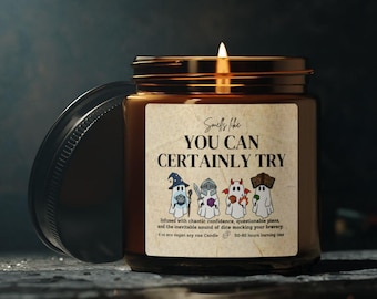 Vela de Halloween "Lágrimas de mis jugadores" de DnD, regalo para jugador, vela DM Nerdy, regalo para esposo, regalo de Dungeon Master, regalo de DnD para él