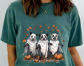 Funny Opossum Halloween Ghost Comfort Colors Shirt, Cute Angry Possum Tee, Gift For Best Friend, Possum Lover Spooky Season Possum Gift