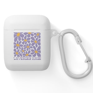 Personalice el nombre Lavender Haze AirPods Case Cover / AirPods y AirPods Pro, Midnights Concert Fan Lover, Floral Merch