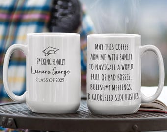 Funny Graduation Mug: Class of 2025 Diploma Disaster Gift
