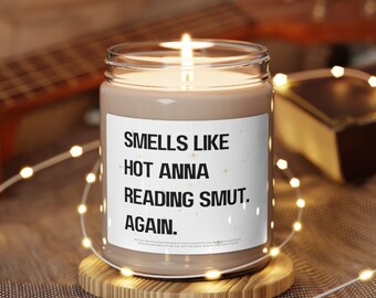 Personalizowany Czytelnik Romansów Gorące dziewczyny czytają Sprośności Książkowa Sprośna Świeca Prezent Dla Niej, pikantne książki, Prezent Klubu Książki, Świeca Książkowa, Miłośnik Sprośności