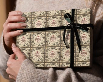 Dnd funny birthday best friend Gifts Wraps, criticalroll d20 gift, dungeon tabletop rpg gamer, geeky fantasy lovers mimic dnd wrapping paper