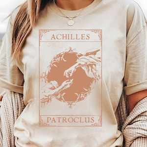 Achilles Patroclus T-shirt, Song Of Achilles Shirt, light Academia Clothing, Bookish Booktok Dark Academia Greek Mythology