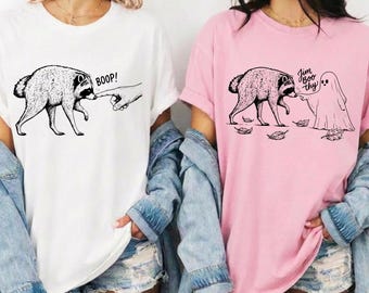 Jimothy Boop Raccoon Shirt, Jimothy Halloween Shirt,  Funny Meme Shirt, Spooky Trash Panda Gift, Seattle Raccoon Meme,Comfort Colors Tee,