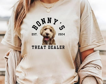 Personalised Funny Dog Lover Shirt, Dog Mom Gift, Treat Dealer TShirt, Dog Mom Tee, Gift For Dog Lover, Dog Person, Funny Dog Shirt