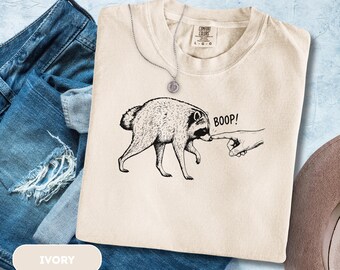 Jimothy Boop Raccoon Shirt, Seattle Raccoon Meme,Comfort Colors Tee, Jimothy Halloween Shirt,  Funny Meme Shirt, Spooky Trash Panda Gift