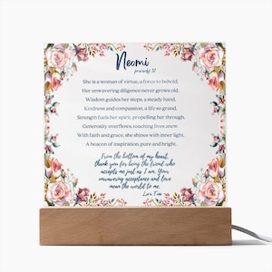 Custom proverbs 31 personalised religious bible study Acrylic Plaque Gift for her,him, Unique Gift Idea for Friend Sympathy Christian gifts