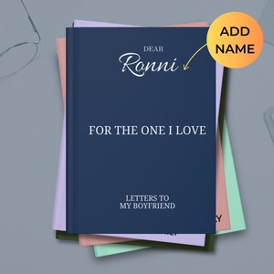 Cartas de amor para mi novio, diario personalizado, cuaderno, regalo para parejas, diario personal de San Valentín, aniversario, relación, regalos personalizados