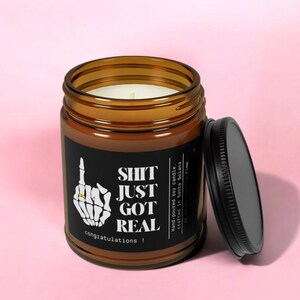 Vela de feliz compromiso "Estás atrapado conmigo", regalo para novio, vela divertida de aniversario de bodas para novia, lindo regalo para ella
